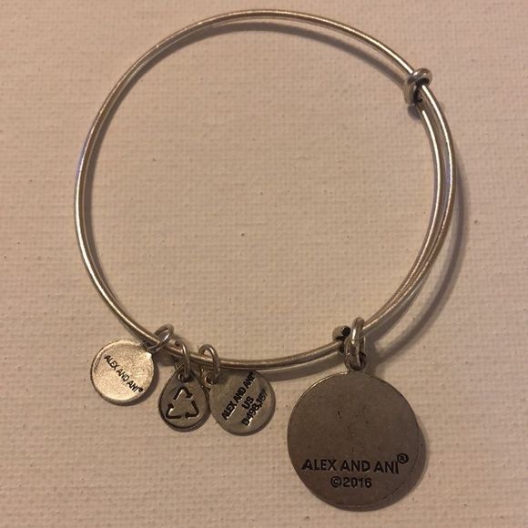 Alex and Ani "S" Initial Bangle - Picture 4 of 6